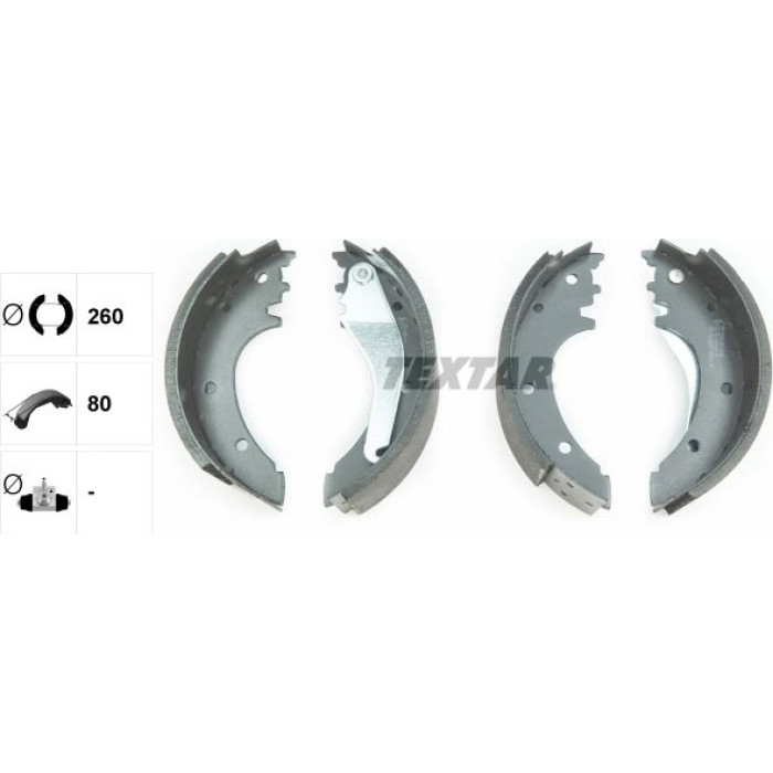 Textar 91075600 Bremsbackensatz Textar 91075600 Bremsbackensatz
