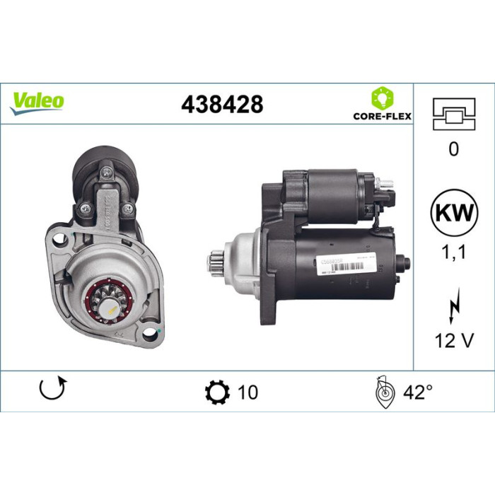 Valeo 438428 Starter CORE-FLEX Valeo 438428 Starter CORE-FLEX