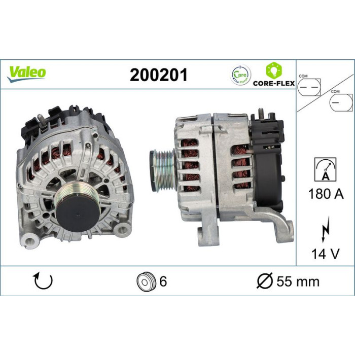 Valeo 200201 Generator CORE-FLEX Valeo 200201 Generator CORE-FLEX
