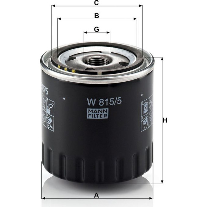Mann-Filter W 815/5 Ölfilter Mann-Filter W 815/5 Ölfilter