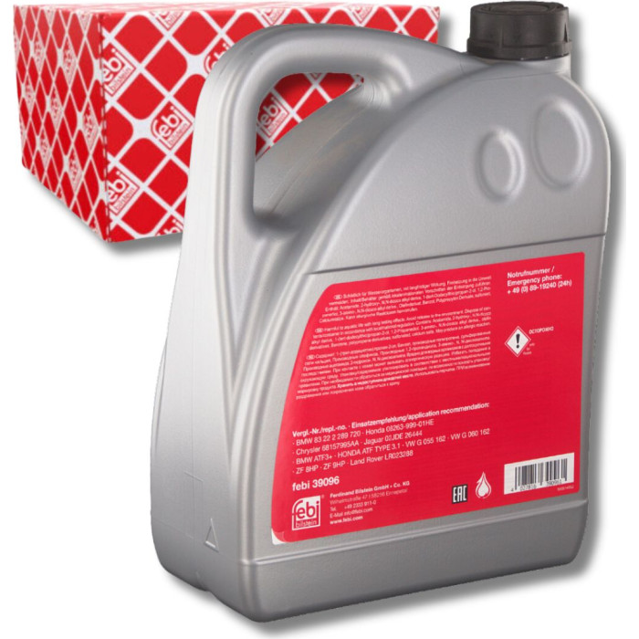 FEBI BILSTEIN 39096 Automatikgetriebeöl ATF III, GRÜN, 5L FEBI BILSTEIN 39096 Automatikgetriebeöl ATF III, GRÜN, 5L