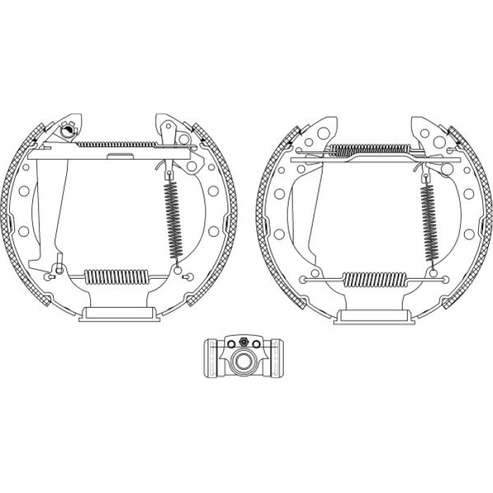 Textar 84044705 Bremsbackensatz Shoe Kit Pro Textar 84044705 Bremsbackensatz Shoe Kit Pro
