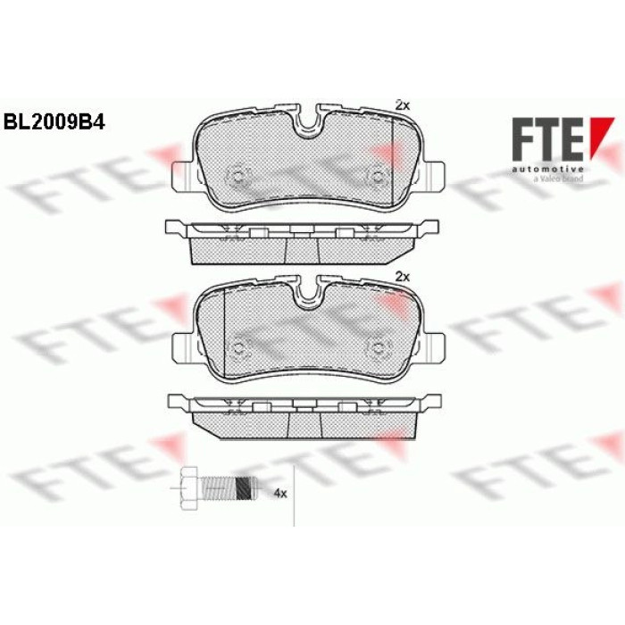 FTE 9010595 Bremsbelagsatz, Scheibenbremse FTE 9010595 Bremsbelagsatz, Scheibenbremse