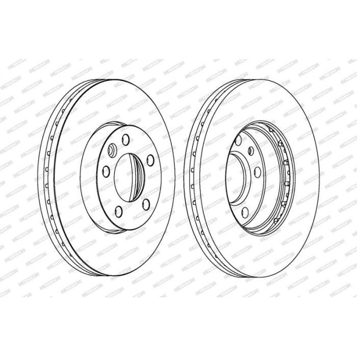 Ferodo DDF1253C-1 Bremsscheibe PREMIER Coat+ disc