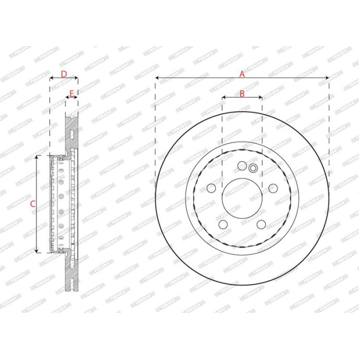 Ferodo DDF2832VC-1 Bremsscheibe PREMIER Ferodo DDF2832VC-1 Bremsscheibe PREMIER