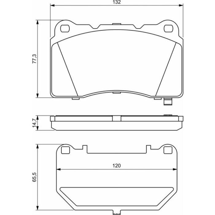 BOSCH 0 986 494 880 Bremsbelagsatz, Scheibenbremse BOSCH 0 986 494 880 Bremsbelagsatz, Scheibenbremse