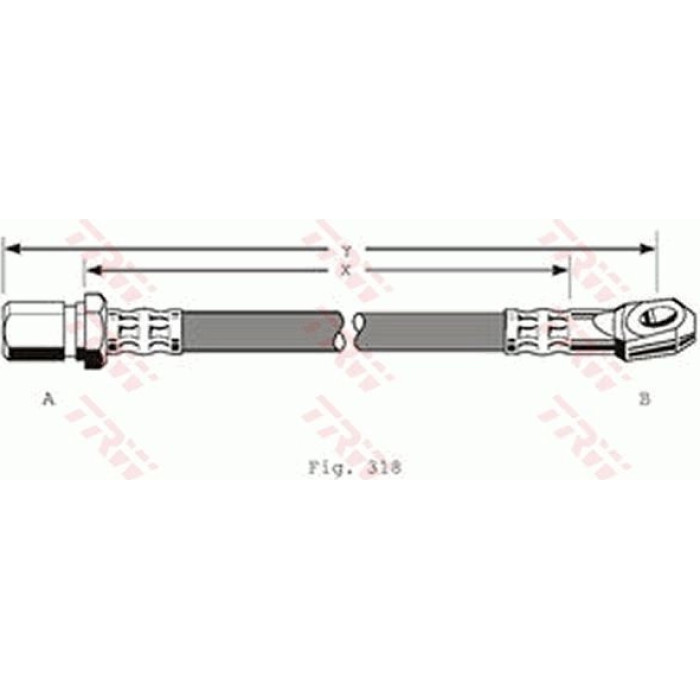TRW PHD241 Bremsschlauch