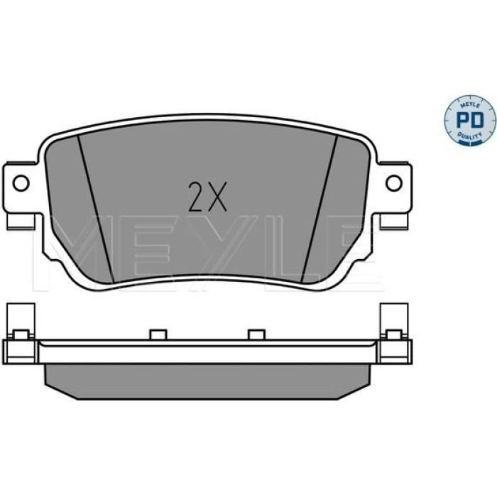 Meyle 025 259 6515/PD Bremsbelagsatz, Scheibenbremse MEYLE-PD: Advanced performance and design Meyle 025 259 6515/PD Bremsbelagsatz, Scheibenbremse MEYLE-PD: Advanced performance and design
