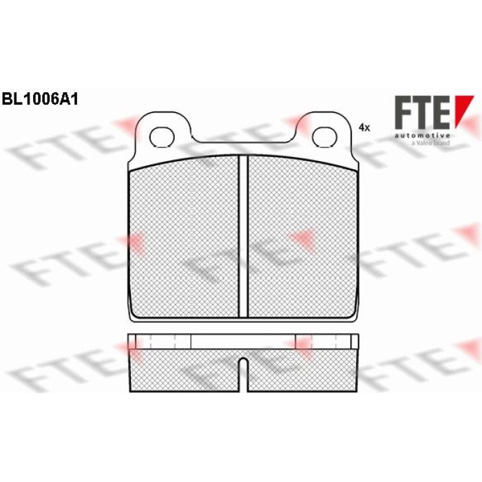 FTE 9010002 Bremsbelagsatz, Scheibenbremse