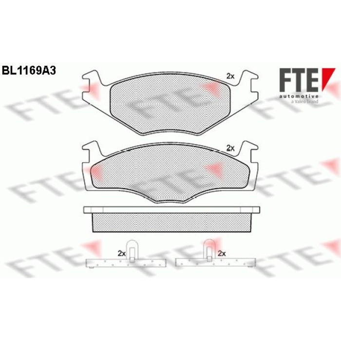 FTE 9010047 Bremsbelagsatz, Scheibenbremse FTE 9010047 Bremsbelagsatz, Scheibenbremse