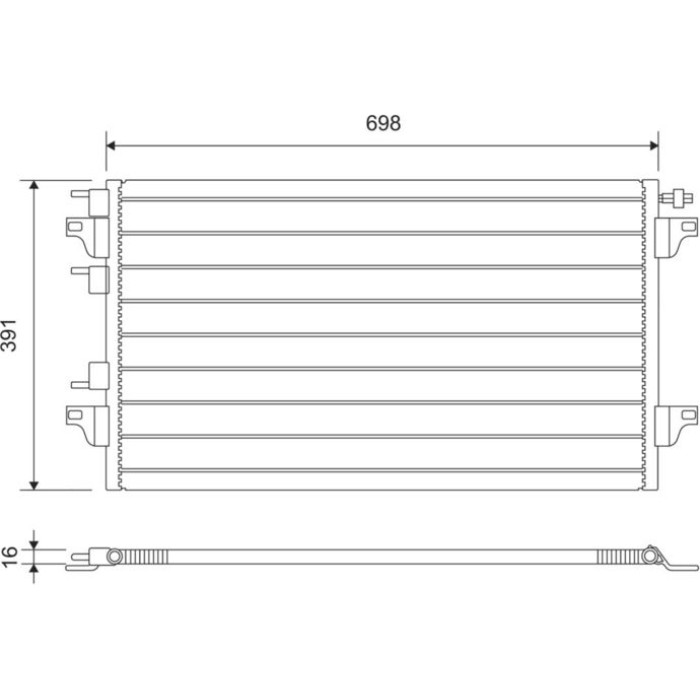 Valeo 817568 Kondensator, Klimaanlage