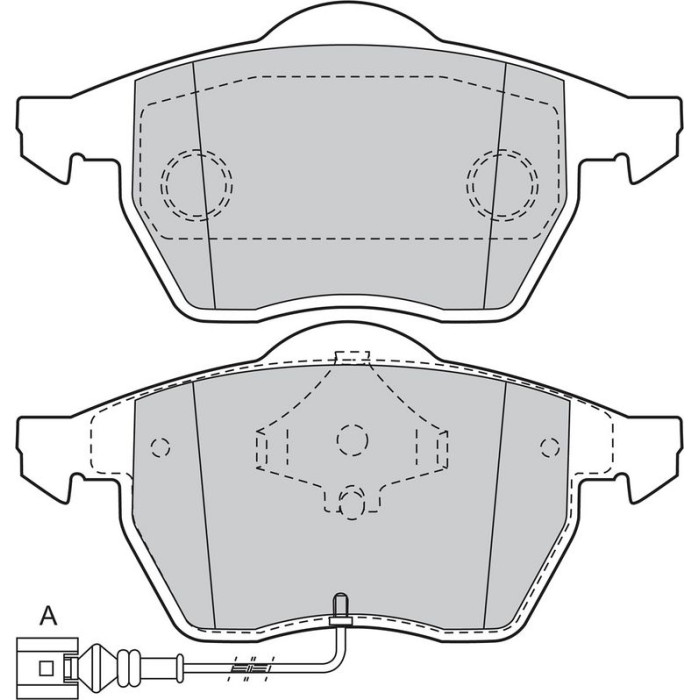 Valeo 598486 Bremsbelagsatz, Scheibenbremse