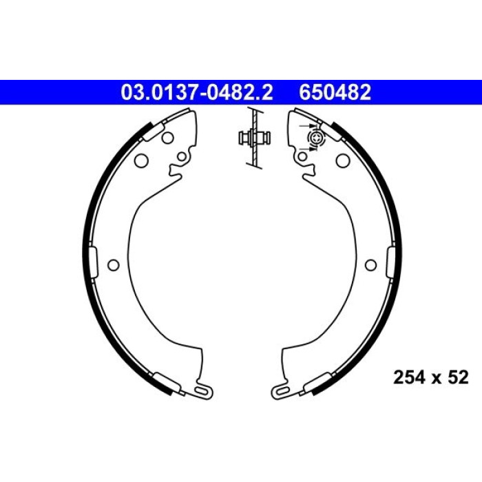 ATE 03.0137-0482.2 Bremsbackensatz