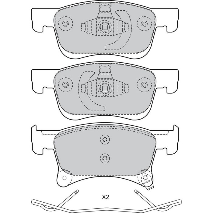 Valeo 601469 Bremsbelagsatz, Scheibenbremse Valeo 601469 Bremsbelagsatz, Scheibenbremse