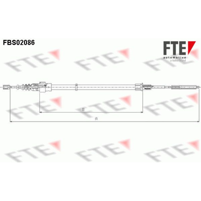 FTE 9250086 Seilzug, Feststellbremse FTE 9250086 Seilzug, Feststellbremse