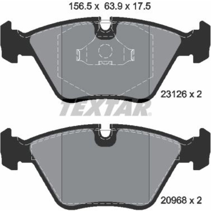 Textar 2312601 Bremsbelagsatz, Scheibenbremse Q+ Textar 2312601 Bremsbelagsatz, Scheibenbremse Q+