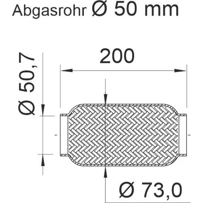 Ernst 460033 Flexrohr, Abgasanlage Ernst 460033 Flexrohr, Abgasanlage