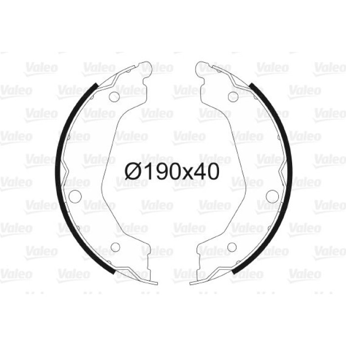Valeo 564184 Bremsbackensatz, Feststellbremse Valeo 564184 Bremsbackensatz, Feststellbremse