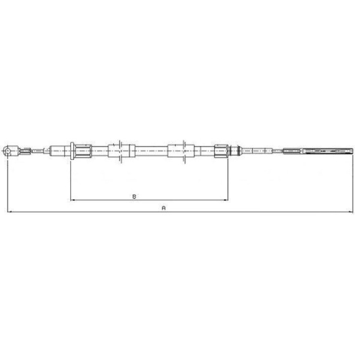 Textar 44008600 Seilzug, Feststellbremse Textar 44008600 Seilzug, Feststellbremse