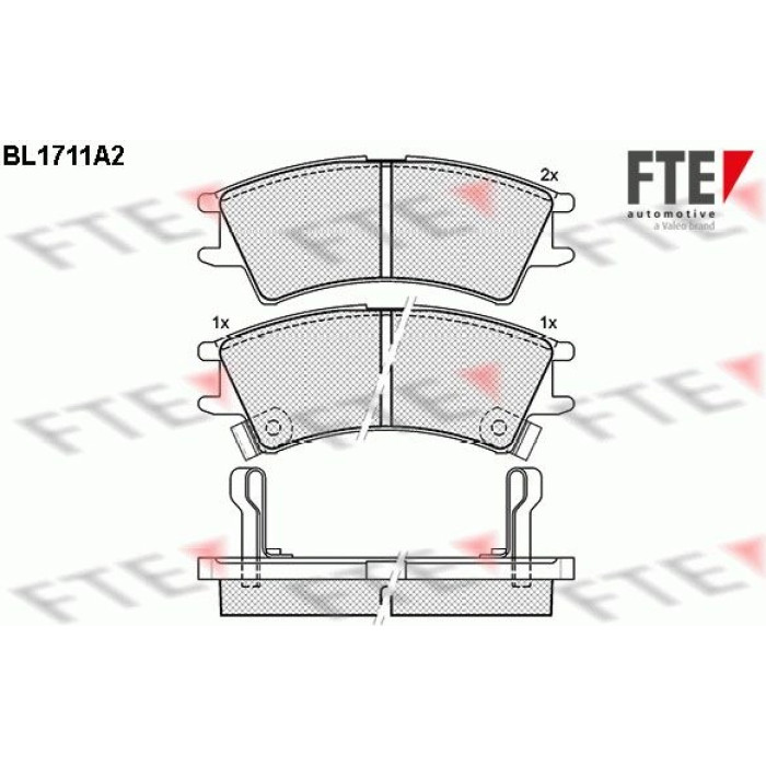 FTE 9010312 Bremsbelagsatz, Scheibenbremse FTE 9010312 Bremsbelagsatz, Scheibenbremse