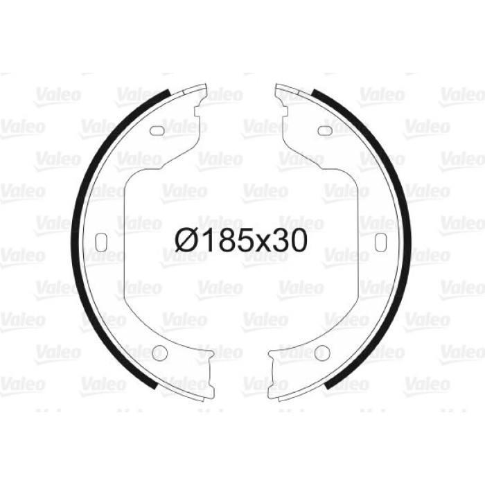 Valeo 562805 Bremsbackensatz, Feststellbremse