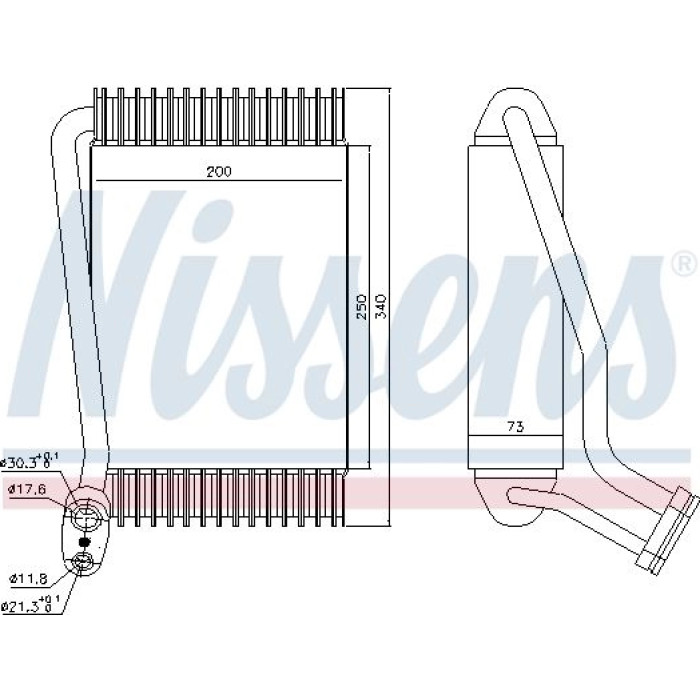 Nissens 92143 Verdampfer, Klimaanlage Nissens 92143 Verdampfer, Klimaanlage