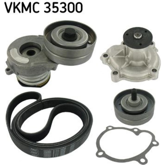 SKF VKMC 35300 Wasserpumpe + Keilrippenriemensatz SKF VKMC 35300 Wasserpumpe + Keilrippenriemensatz