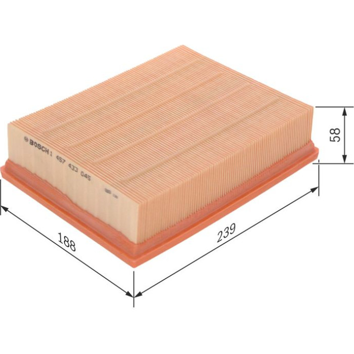 BOSCH 1 457 433 045 Luftfilter BOSCH 1 457 433 045 Luftfilter