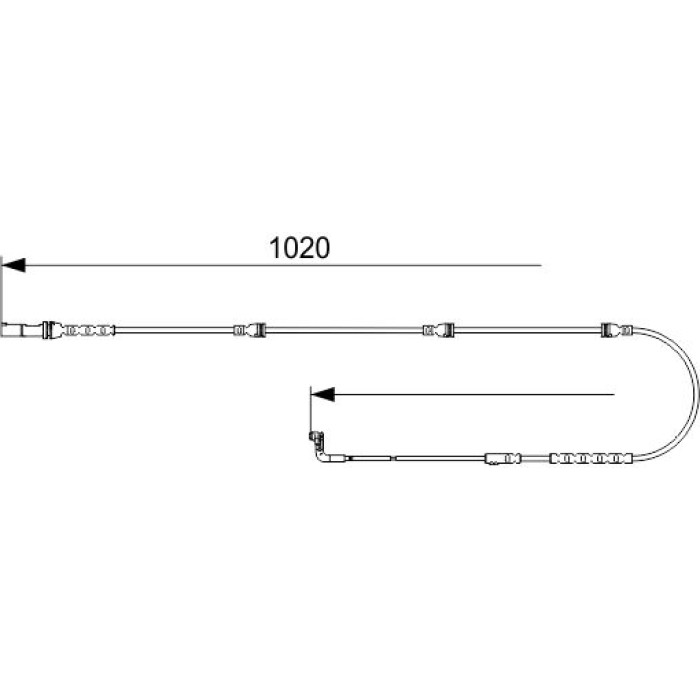 BOSCH 1 987 473 567 Warnkontakt, Bremsbelagverschleiß BOSCH 1 987 473 567 Warnkontakt, Bremsbelagverschleiß