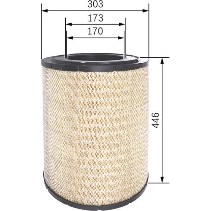 BOSCH F 026 400 554 Luftfilter