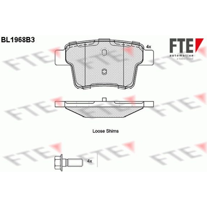 FTE 9010552 Bremsbelagsatz, Scheibenbremse FTE 9010552 Bremsbelagsatz, Scheibenbremse