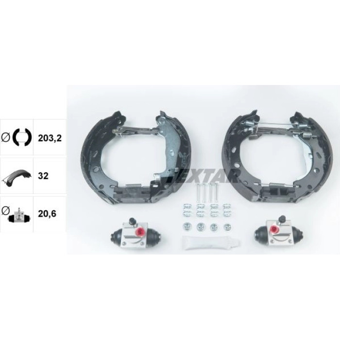 Textar 84066600 Bremsbackensatz Shoe Kit Pro Textar 84066600 Bremsbackensatz Shoe Kit Pro