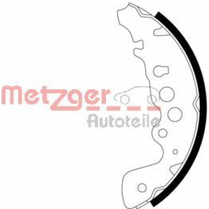 Metzger MG 730 Bremsbackensatz Metzger MG 730 Bremsbackensatz