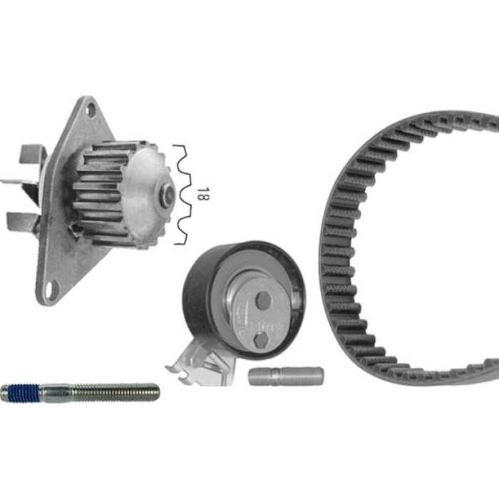 BOSCH 1 987 948 725 Wasserpumpe + Zahnriemensatz