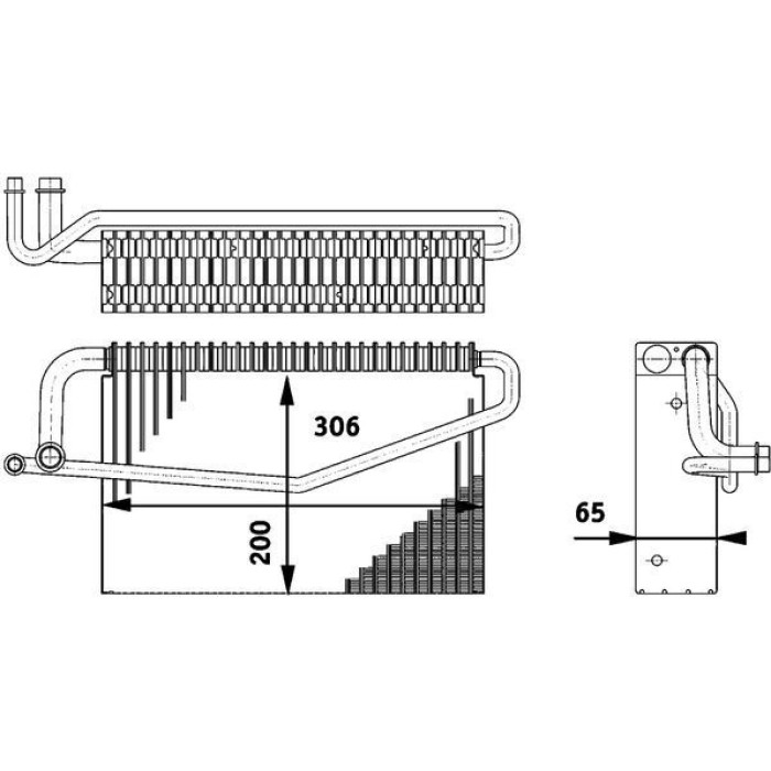 Mahle AE 60 000P Verdampfer, Klimaanlage BEHR Premium Line