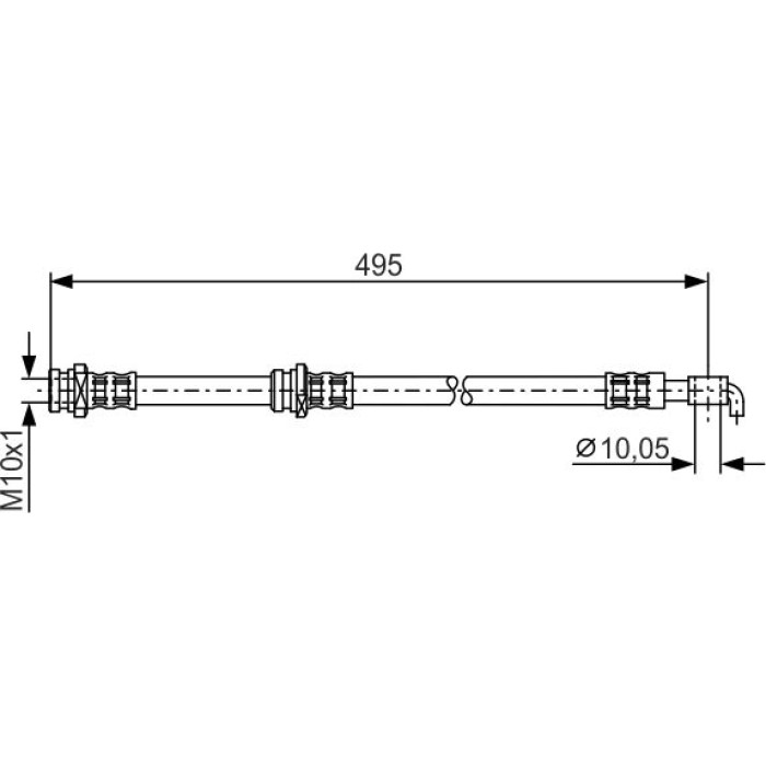 BOSCH 1 987 476 401 Bremsschlauch