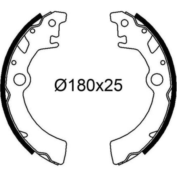 Valeo 564335 Bremsbackensatz Valeo 564335 Bremsbackensatz