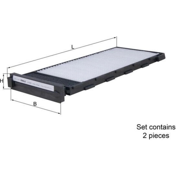 Knecht LA 932/S Filter, Innenraumluft Knecht LA 932/S Filter, Innenraumluft