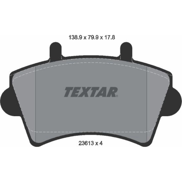 Textar 2361301 Bremsbelagsatz, Scheibenbremse Q+ Textar 2361301 Bremsbelagsatz, Scheibenbremse Q+