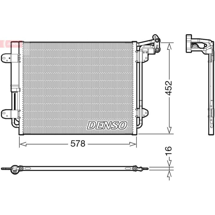 Denso DCN32067 Kondensator, Klimaanlage