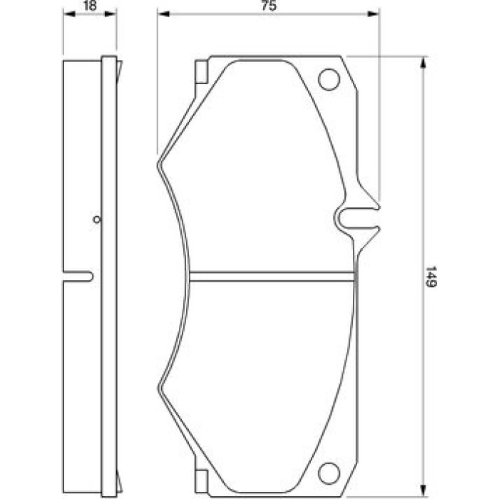 BOSCH 0 986 467 841 Bremsbelagsatz, Scheibenbremse