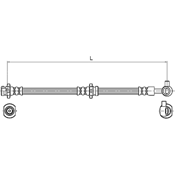 Metzger 4110132 Bremsschlauch Metzger 4110132 Bremsschlauch