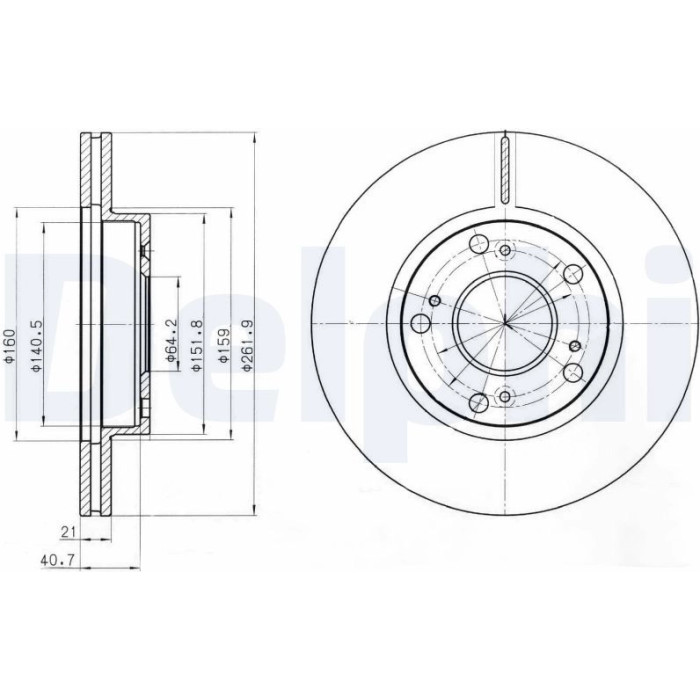 2x Delphi BG4294 Bremsscheibe 2 x 2x Delphi BG4294 Bremsscheibe 2 x
