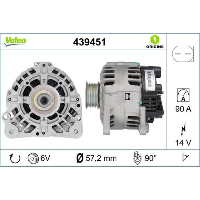 Valeo 439451 Generator ORIGINS - NEW O.E. TECHNOLOGIE Valeo 439451 Generator ORIGINS - NEW O.E. TECHNOLOGIE