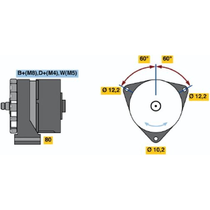 BOSCH 0 120 468 107 Generator BOSCH 0 120 468 107 Generator