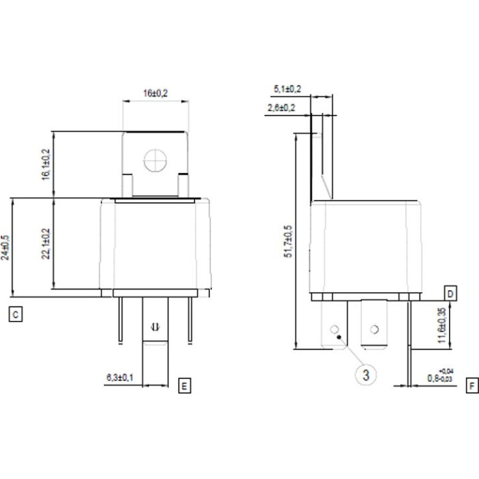 BOSCH 0 986 332 206 Relais, Arbeitsstrom