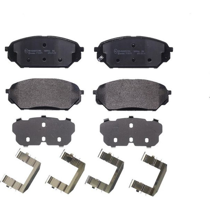 Brembo P 30 071 Bremsbelagsatz, Scheibenbremse PRIME LINE