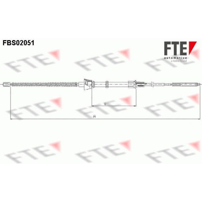 FTE 9250054 Seilzug, Feststellbremse FTE 9250054 Seilzug, Feststellbremse