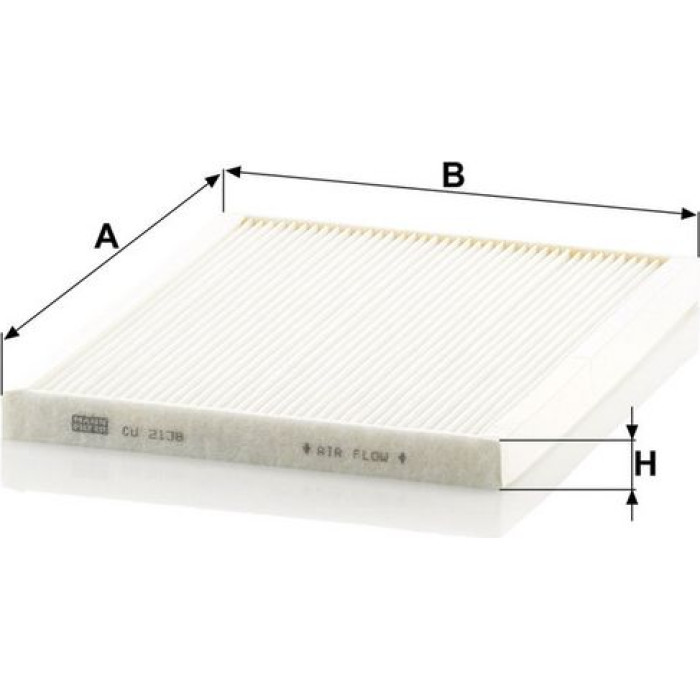 MANN-FILTER CU 2138 Innenraumfilter, Partikelfilter MANN-FILTER CU 2138 Innenraumfilter, Partikelfilter