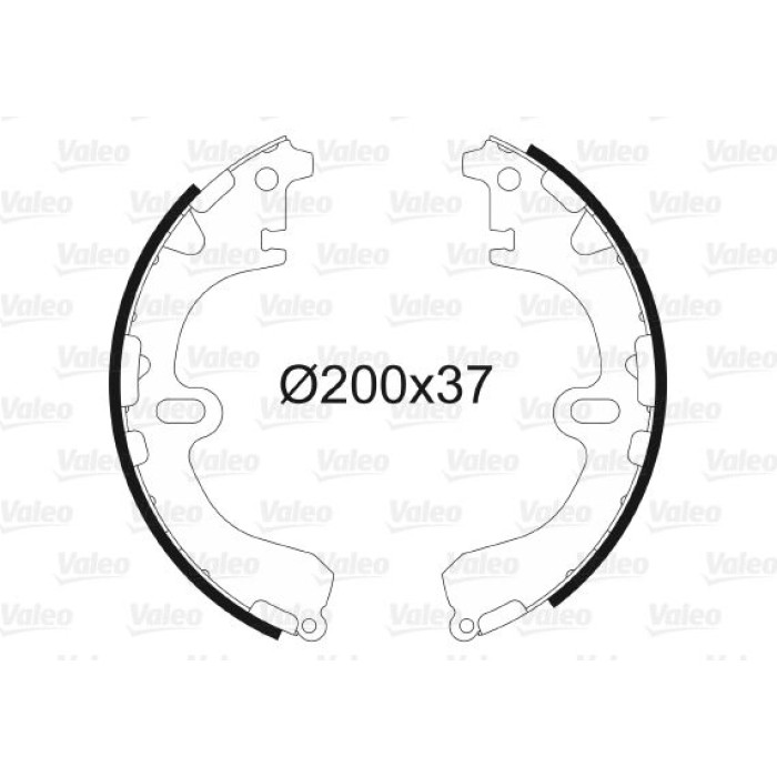 Valeo 562563 Bremsbackensatz Valeo 562563 Bremsbackensatz
